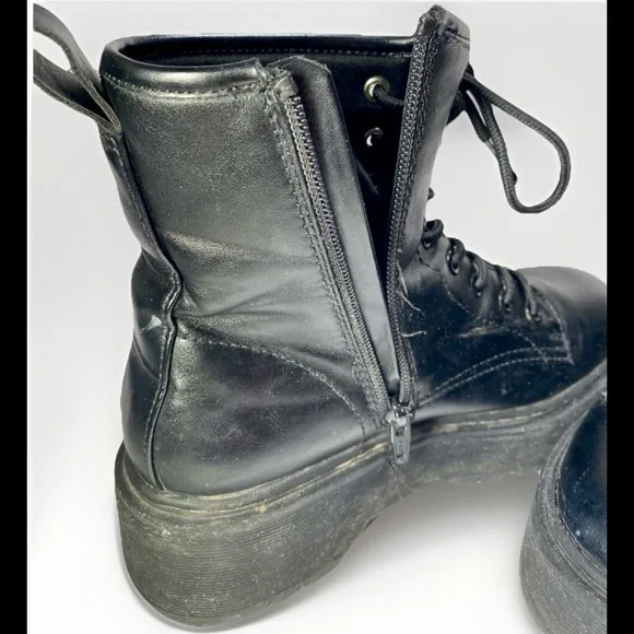 ❌SOLD‼️❌ Target Black Combat & Moto Boots - Picture 7 of 13